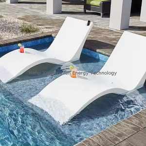 Modernes Design Outdoor Fiberglass Schwimmbad Liegeblattform