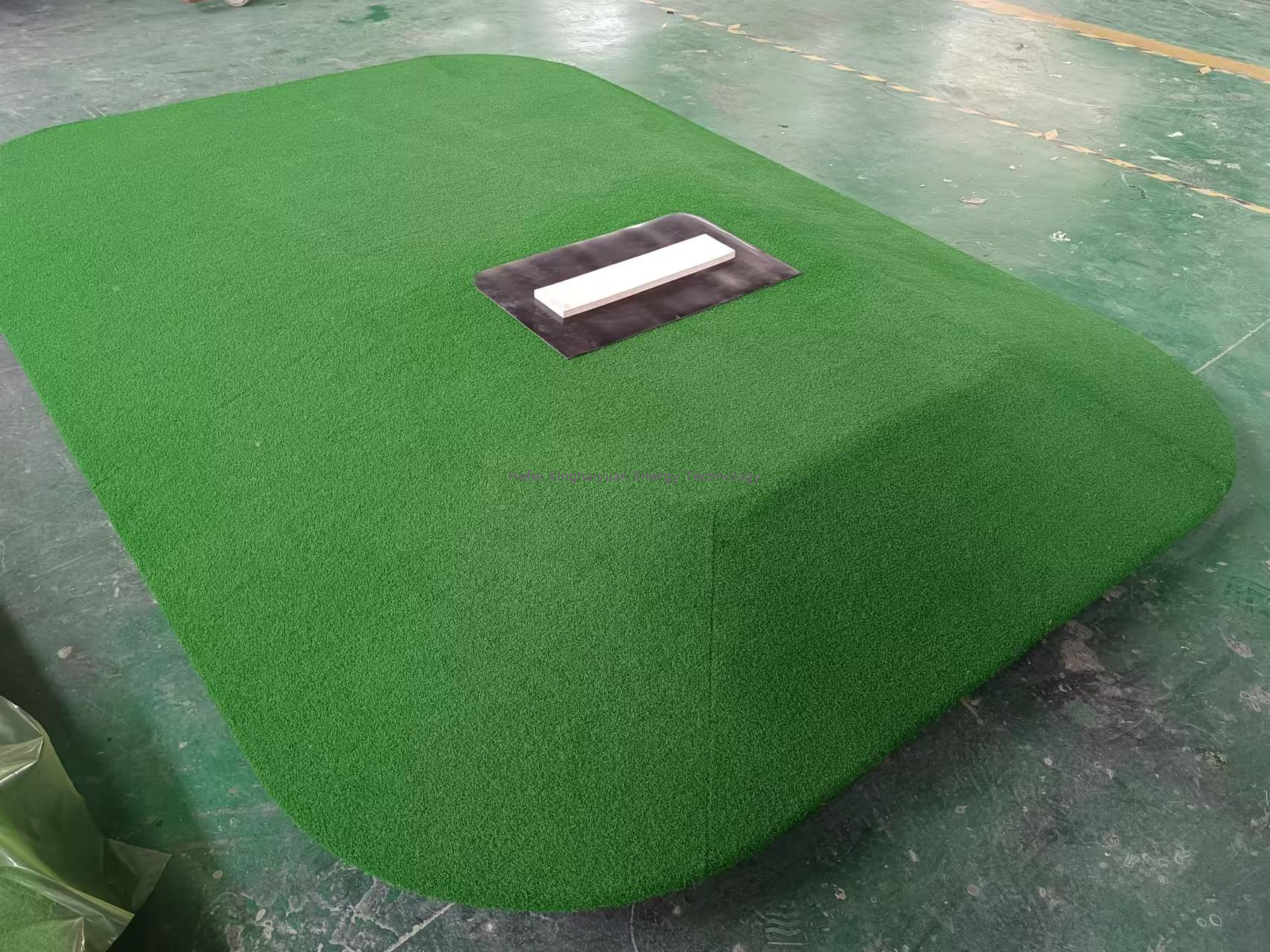 Tragbares Baseballspiel Fiberglass Pitching Mound für Innen- und Outdoor -Baseball -Pitching -Training 