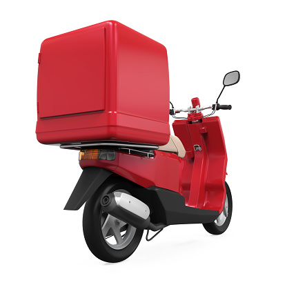 Wasserdichte Fast -Food -Glasfaser -Lieferbox für Scooter -benutzerdefinierte Designs